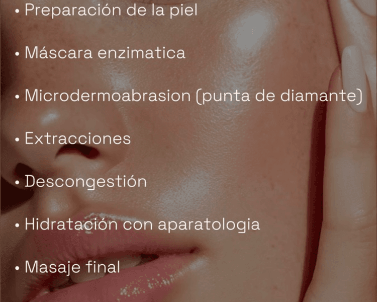 Limpieza facial + hidratracion profunda (electroporacion)