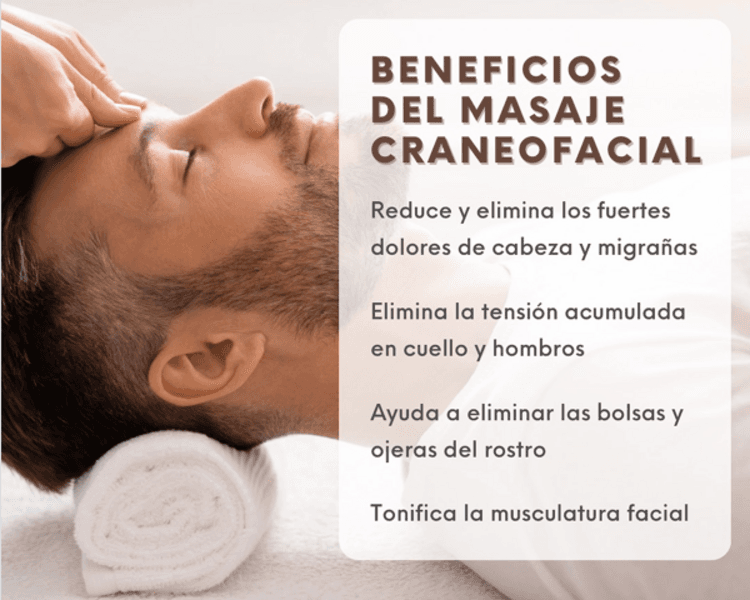 Relajante cara, cuello y craneo