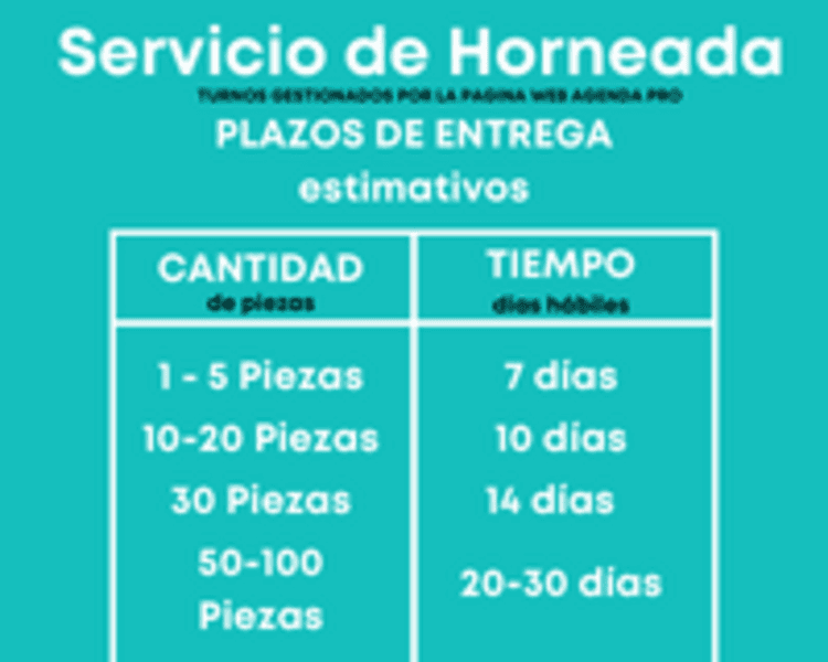 Servicio de Horneada