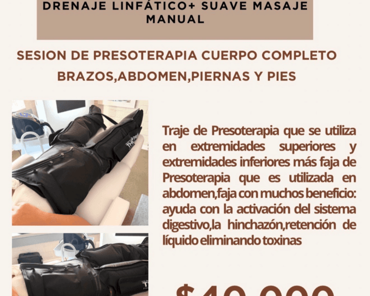 PRESOTERAPIA CUERPO COMPLETO