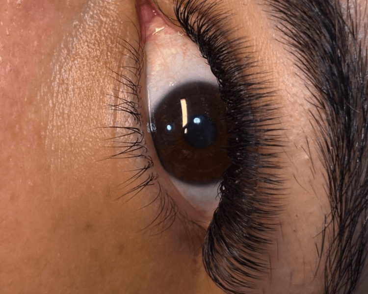 Extensiones de pestañas pelo a pelo efecto aurora