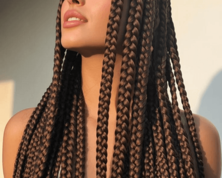 BOX BRAIDS CON EXTENSIONES