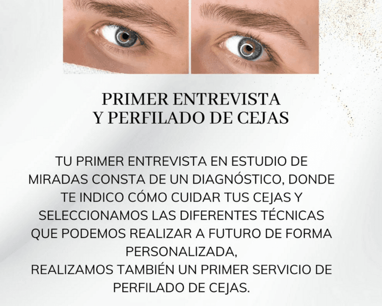 Primer Entrevista y Perfilado de Cejas
