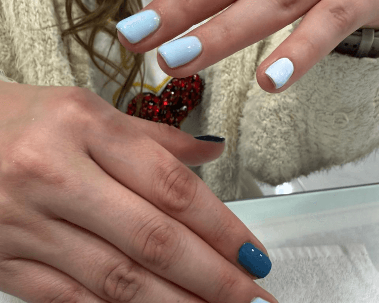 Calcio transparente + gel liso (Uña Natural)