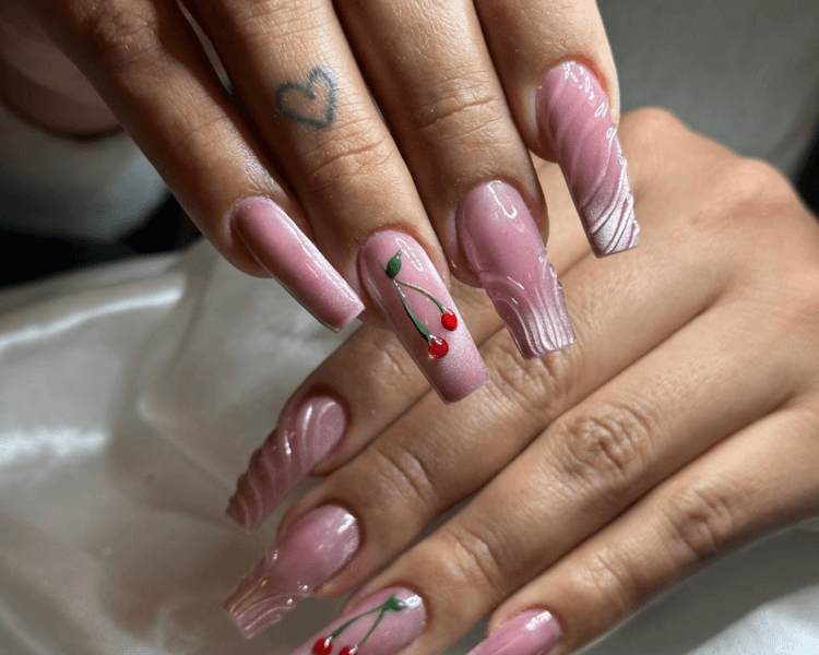 extenciones en acrilico