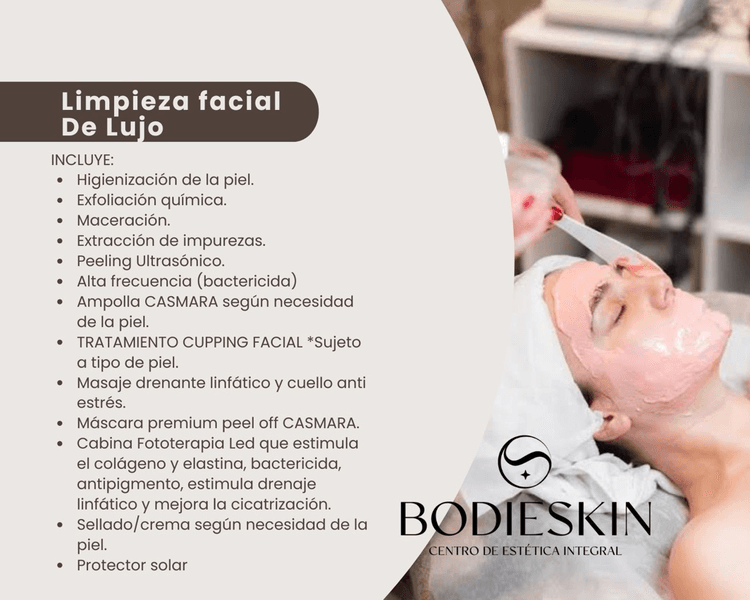 Limpieza facial DE LUJO