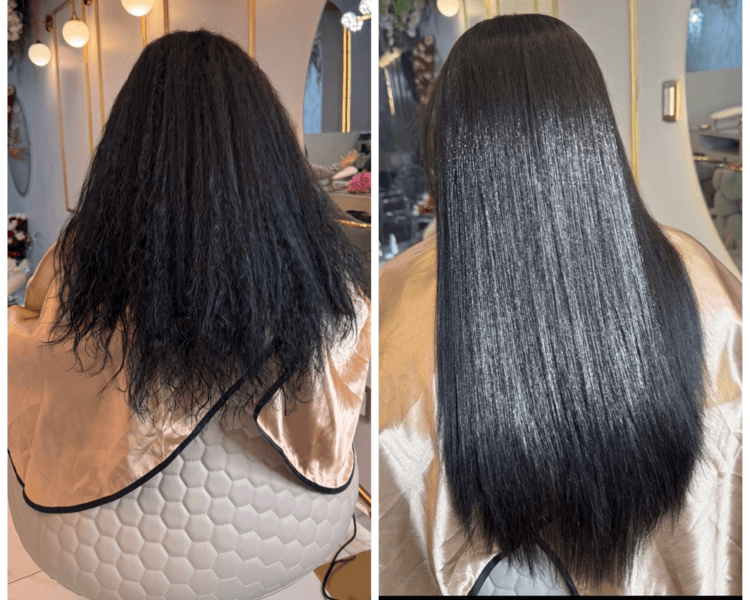 Keratina organica cabello largo