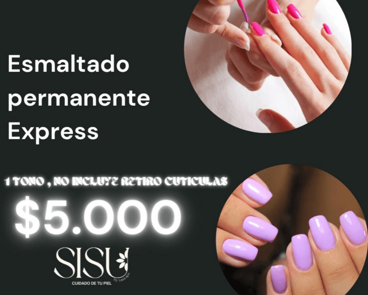 Marzo- Esmaltado permanente express ( sin retiro de cuticula pagando en efectivo $)