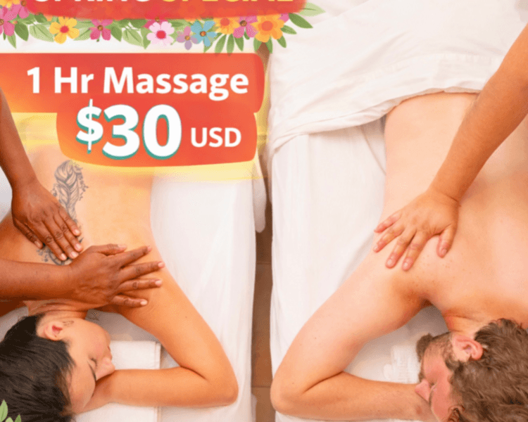 1 Hr Swedish/Deep T. Massage-Special Spring Break