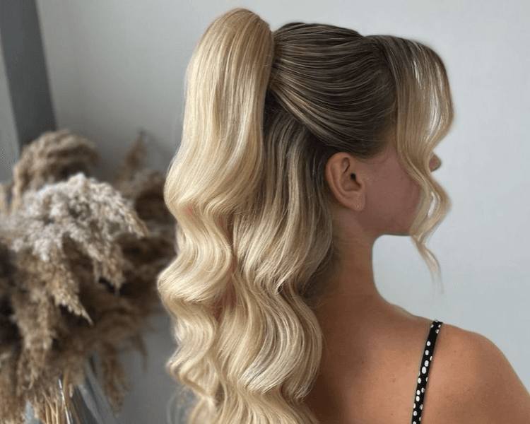 Semi Recogido Con Ondas L