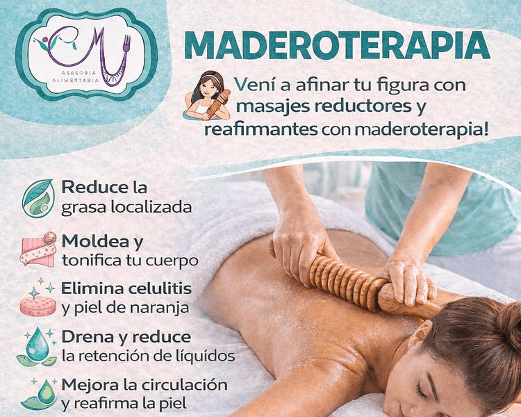 REDUCCION INTENSIVA - Masaje reductor con MADEROTERAPIA + electroestimulación OR