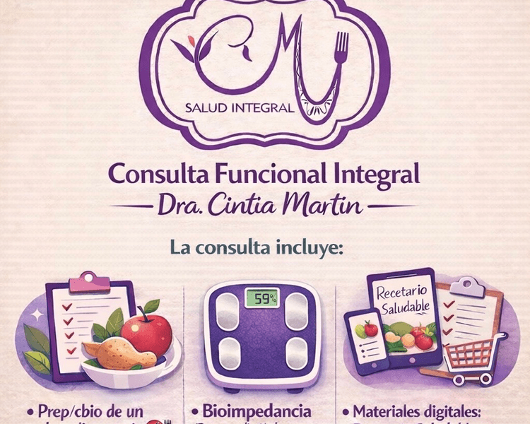 Consulta PREMIUM Nutricional Integral DRA MARTIN Obra Social