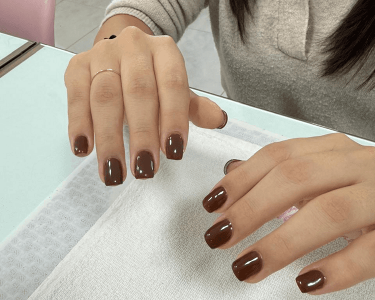 Acrilico + gel color liso