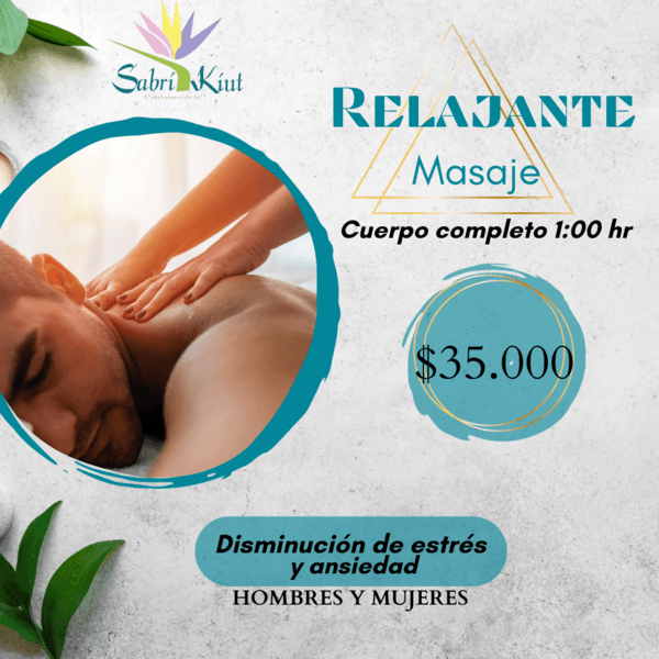 MASAJE RELAJANTE (CUERPO COMPLETO)