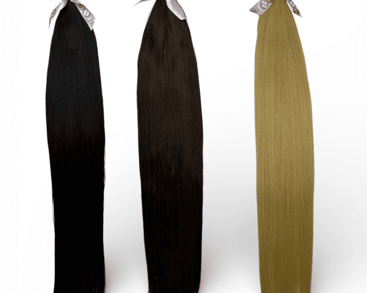 Aplicacion Nueva Extensiones 24 Pulgadas 100g Tono Natural Castaño 1a Tape Lacio