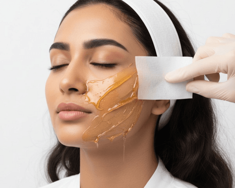 Depilación facial con cera