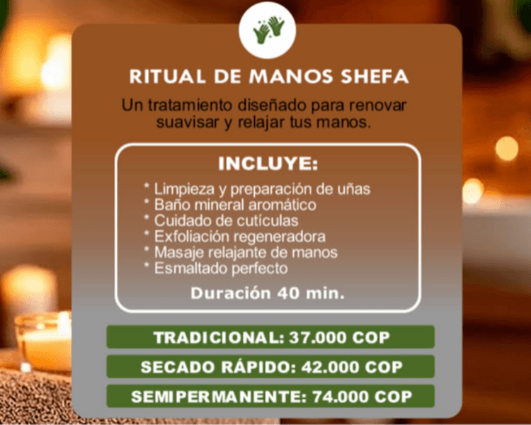 Ritual de Manos Shefa - Tradicional