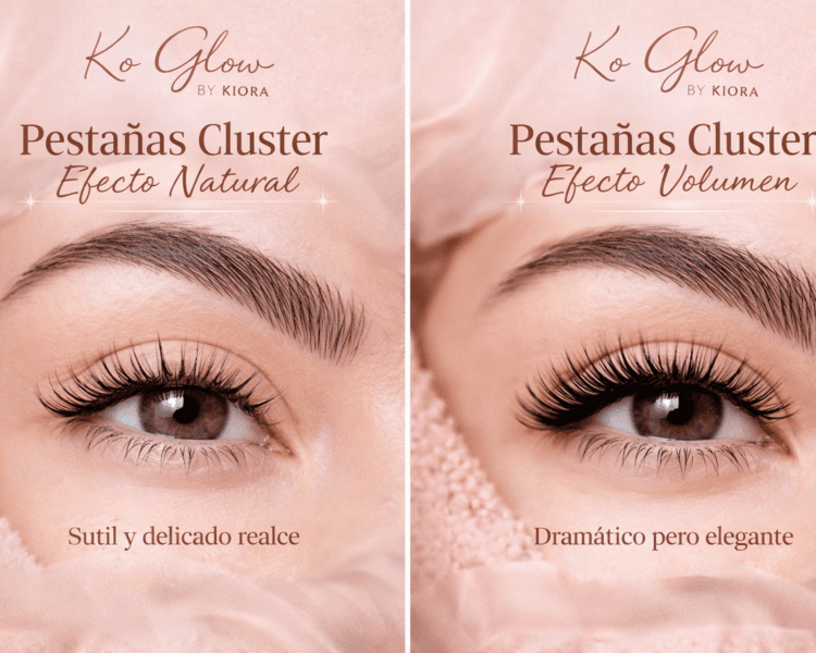 Pestañas Cluster Efecto Volumen