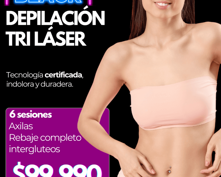 BLACK PACK MUJER AXILAS + REBAJE TOTAL + INTERGLÚTEOS