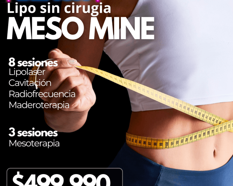 BLACK 8 SESIONES APARATOLOGÍA + 3 SESIONES MESOTERAPIA