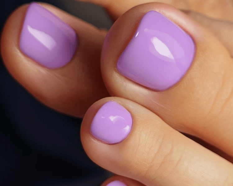 Gel semipermanente en pies