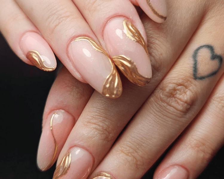 Acrílico #1 #2 con manicura rusa