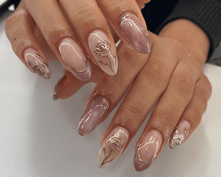 Manicure Semipermanente diseno basico