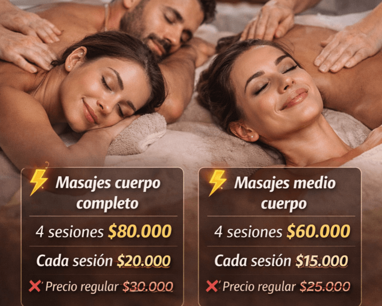 Pack de masajes descontracturantes relajantes