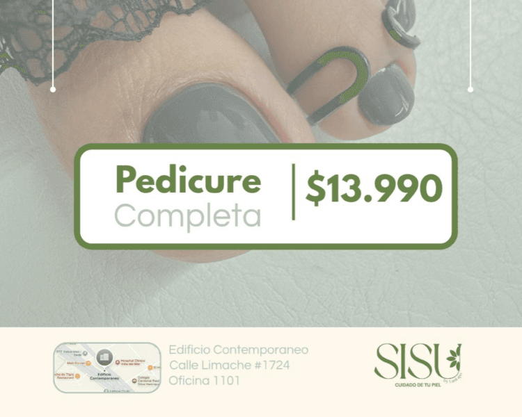 ABRIL- Pedicure completa 1 tono permanente