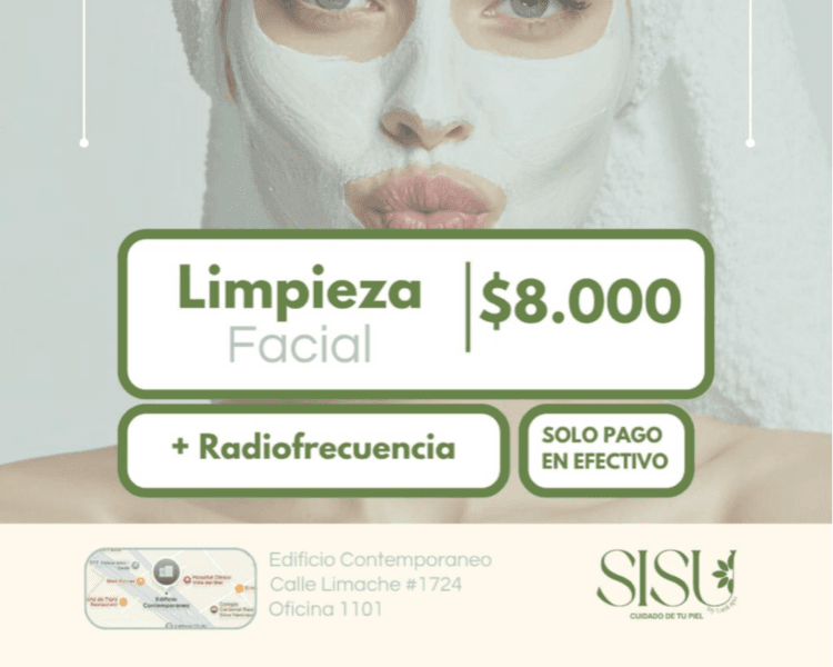 ABRIL- Limpieza Facial + radiofrecuencia ( SOLO EFECTIVO)