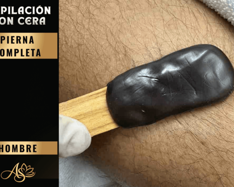DEPILACIÓN CERA - PIERNA COMPLETA HOMBRE