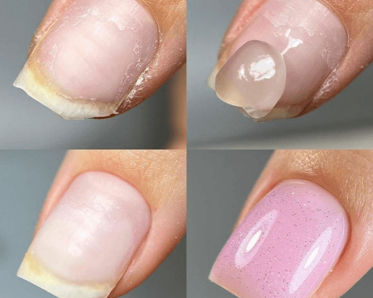 FORRADO DE UÑA NATURAL POLIGEL Y ACRILICO