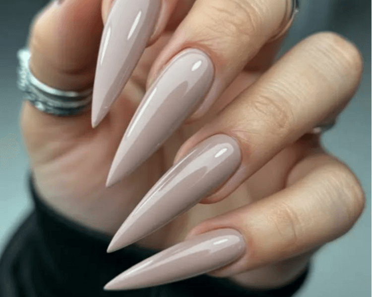 Manicura con Extensión de acrílico con tip o esculpido tamaño L + esmaltado