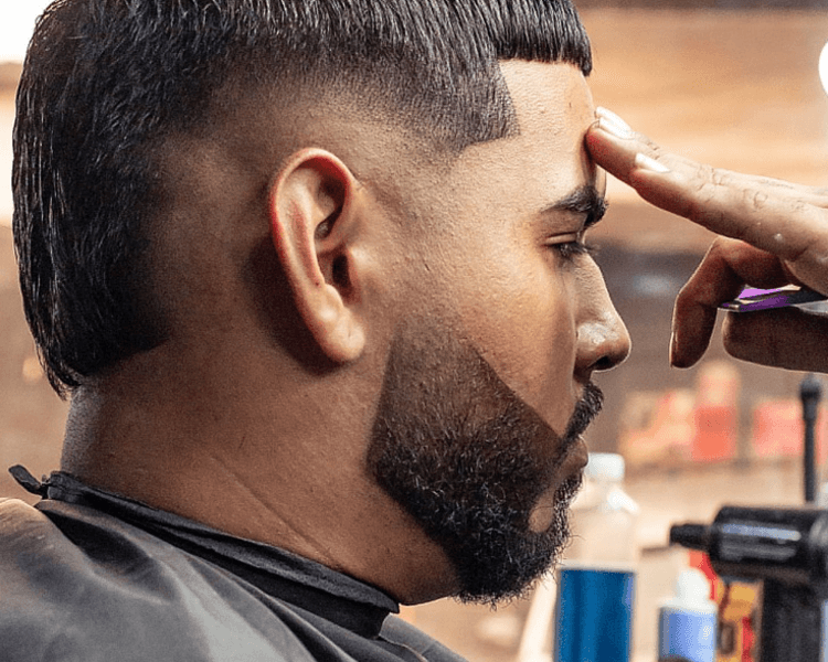 Corte +barba + tinte negro