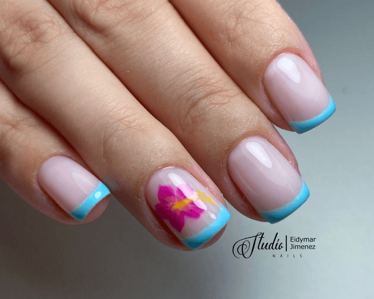 Manicura permanente francesa