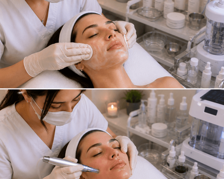 Limpieza facial profunda + Microneedling + cóctel de vitamina con ADN de salmón (venuskin)