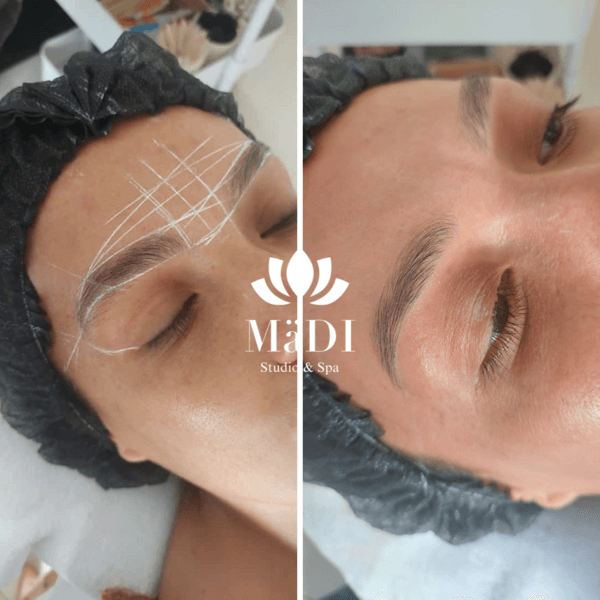 Diseño y epilación de cejas (con cera tradicional.)