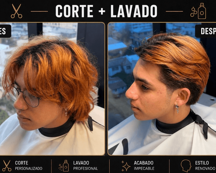 Corte de Cabello + Tratamiento Facial + Lavado