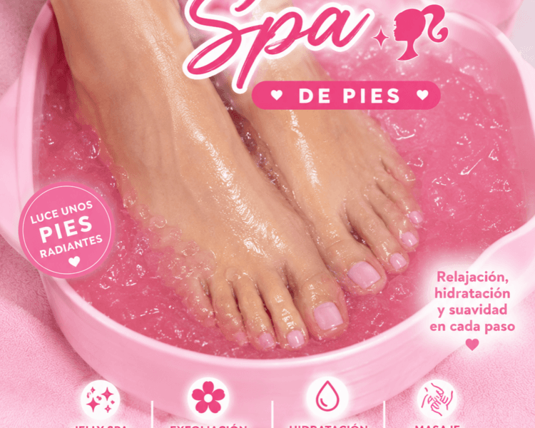 Barbie SPA de pies + esmaltado semi en pies
