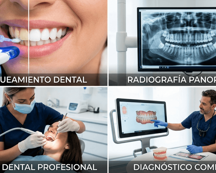 Radiografía Panorámica, Diagnóstico, Limpieza y Blanqueamiento
