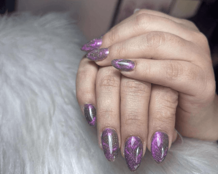 Uñas Acrílicas esculturales, del numero 8 de 1-2 tonos lisos