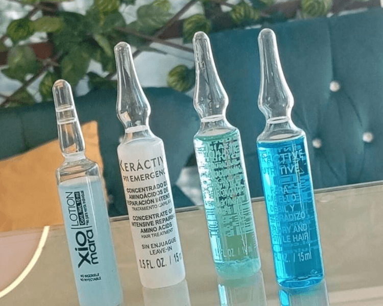 Ampolletas para el cabello