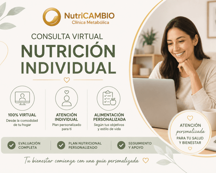 Consulta virtual Nutrición INDIVIDUAL