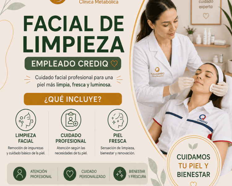 Facial de limpieza empleado CREDIQ