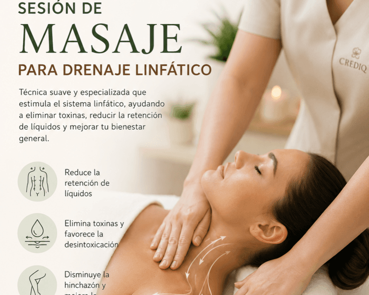 Sesión de Masaje para Drenaje linfático