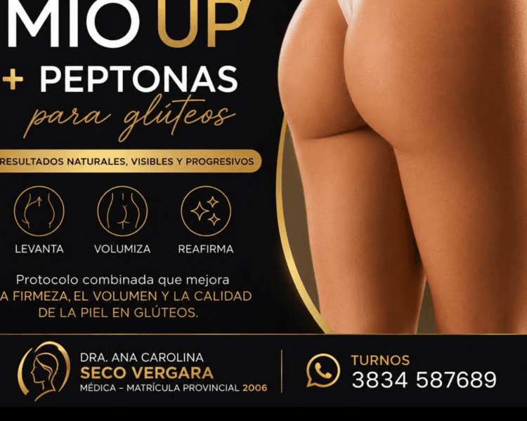 Peptonas en glúteos