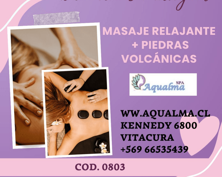 Gift Card 12: Masaje relajante + Piedras volcánicas