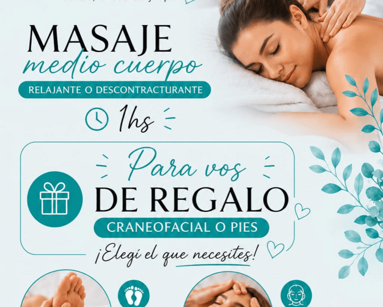 Masaje Descontracturante / Relajante / + Pies