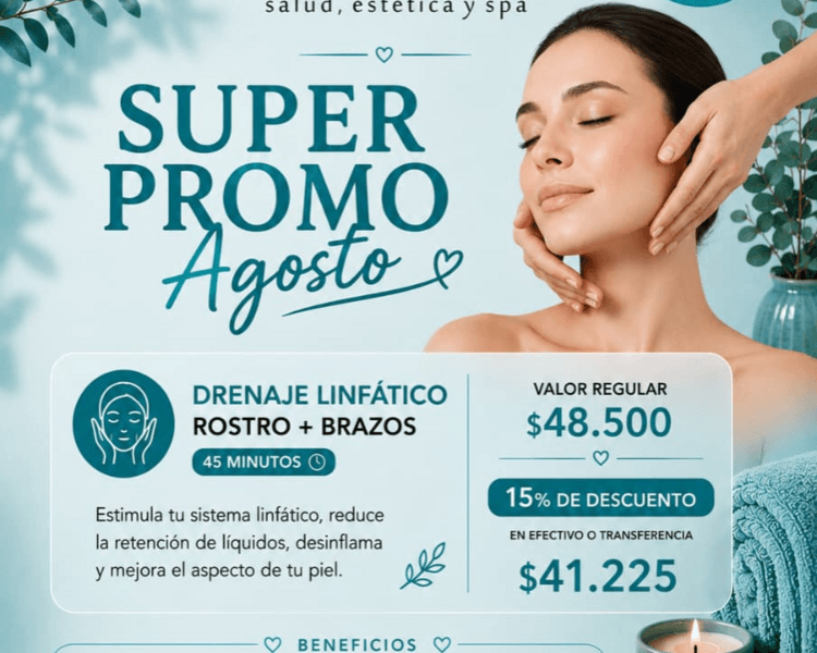 Drenaje Linfático Rostro + brazos