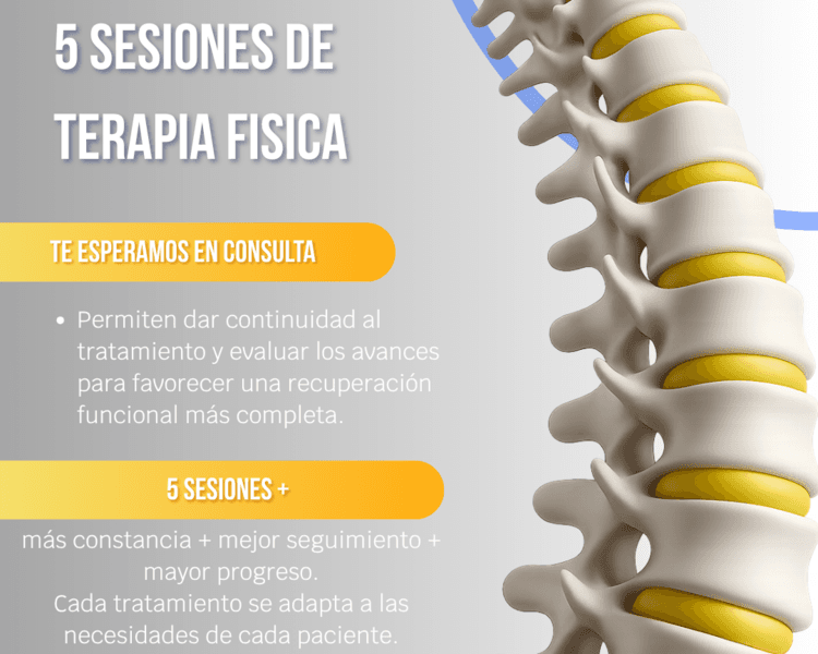 5 Sesiones de Terapia Física